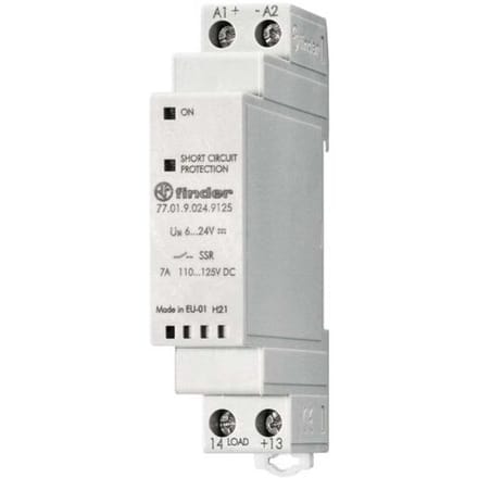Finder Halfgeleiderrelais 77.01.9.024.9125 7 A Schakelspanning (max.): 140 V/DC 1 stuk(s)