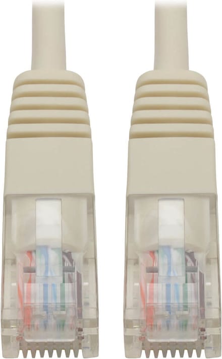 Tripp-Lite N002-015-WH Cat5e 350 MHz Molded UTP Patch Cable (RJ45 M/M), White, 15 ft. TrippLite
