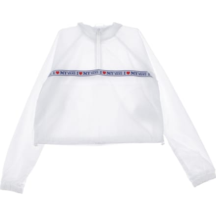 Korte windjack dames anorak wit