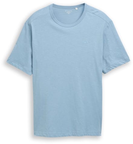 Tom Tailor - Plus Size - Basic T-shirt van katoen - Maat 2XL - mountain spring blue