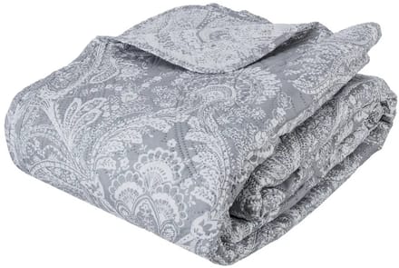 Luxe Bedsprei Marie lichtgrijs 240x 260 met slopen
