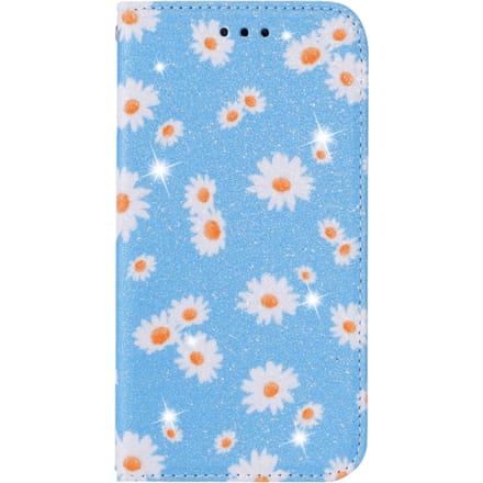 Comfycase iPhone 12 Mini Daisy Bookcase Hoesje Blauw