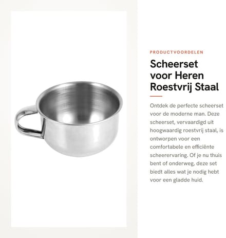 Dailygoods- Scheerset Heren - Roestvrij Staal - Scheermes - Scheerkwast - Scheerzeep - Verstelbare Houder - Scheerapparaat