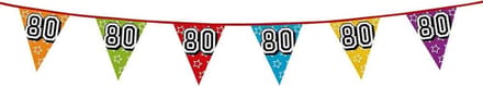 Vlaggenlijn 80 jaar versiering.