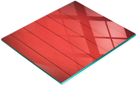 Multifunctionele decoratieve glazen snijplank voor de keuken, rode planken, 60x52 cm
