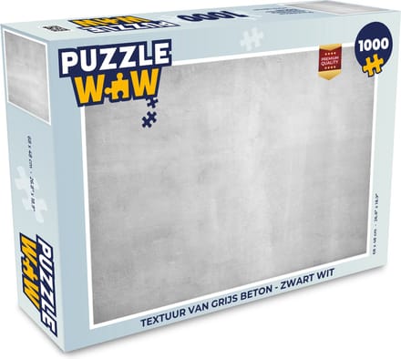 Puzzel Beton - Grijs - Cement - Industrieel - Structuur - Legpuzzel - Puzzel 1000 stukjes volwassenen