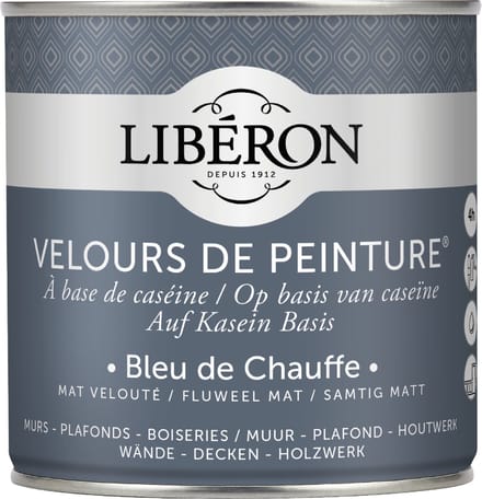 Liberon Velours De Peinture Muurverf - Mat - Bleu De Chauffe - 0,5l