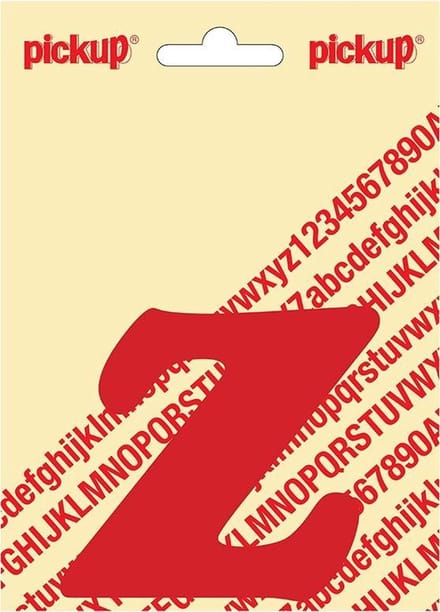 Pickup plakletter CooperBlack 80 mm - rood Z