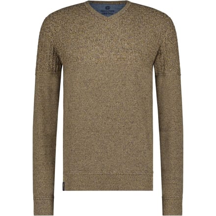 Fellows United Pullover V-Neck Structure Knit Oker (32.1103 - 151)