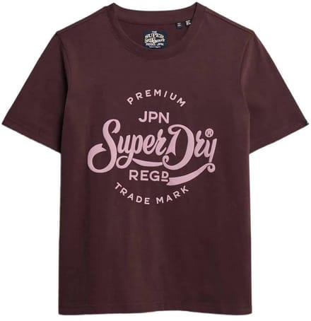 Superdry - Premium Script Entry T-shirt - Dames - T-shirts