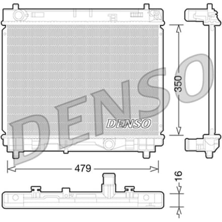 Radiator, motorkoeling DENSO DRM50059