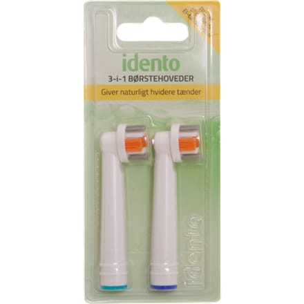 Idento 3-in-1 opzetborstel - 2 stuks