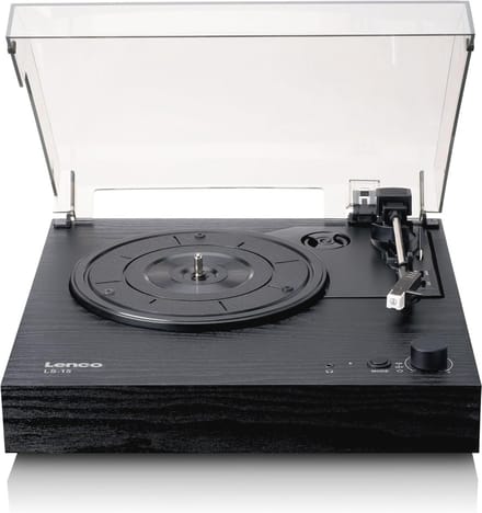 Plaatspeeler met Bluetooth - Integreerde luidsprekers, AT3600L pickup, Riem-aandrijving, Auto-stop, 33/45 rpm