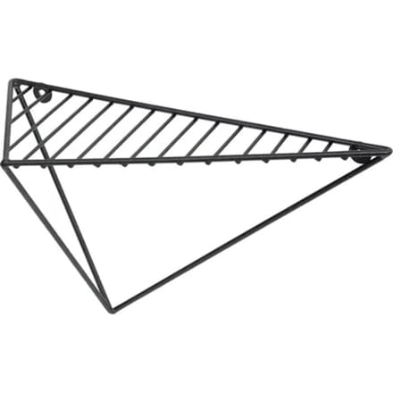 Duraline Wandplank Driehoek Matzwarte Lijnen 26x15x12,5cm