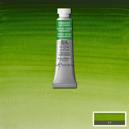 Watercolor paint W&N 5ml - 503 Permanent Sap Green