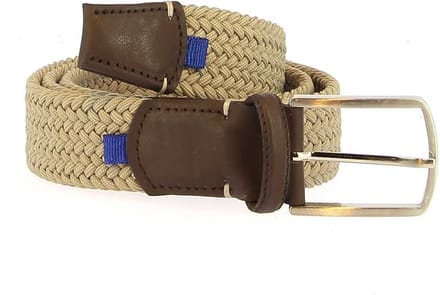 CL Blue Line Stretch Riem - Donker beige