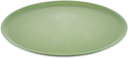Rond bord, 25.5 cm, Set van 4, Organic, Blad Groen - Koziol | Connect Plate