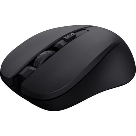 Trust Mydo - Stille Draadloze Muis - 1800 DPI - Comfortable grip - Links & Rechts handig – Zwart