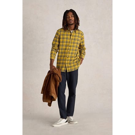 White Stuff Wallace Brushed Check Shirt Yellow Multi Größe: S | Casual hemden Outlet | Herren | Gelb