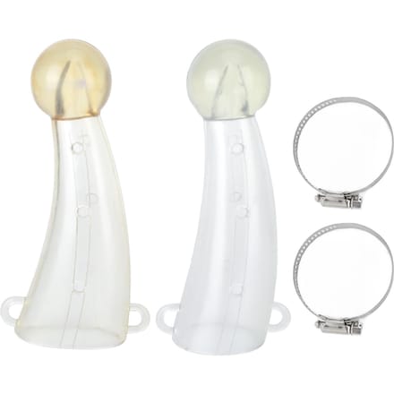Siliconen Anti Vechthoorn Beschermhoes Beschermer Hoes voor Kalf Rund Stier Koe Boerderij Accessoire white