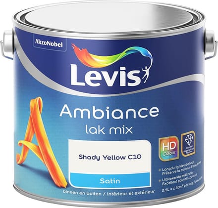 Levis - Ambiance Lak Satin Mix - Shady Yellow C10 - Mengverf - 2,5 L