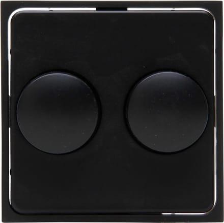 KOPP - Afdekplaat/Centraalplaat - Athenis HK07 - DUO Dimmer - Mat Zwart