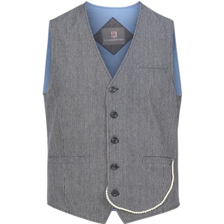 Jan Vanderstorm herren Bodywarmer - 80 - blauw - Plus Size