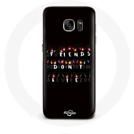 Coque pour Samsung Galaxy S6 Stranger Things Affiche Friends Don't Lie Joyeux noël