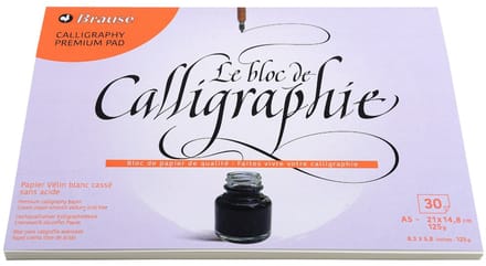 Blok voor kalligrafie A5 30 vel