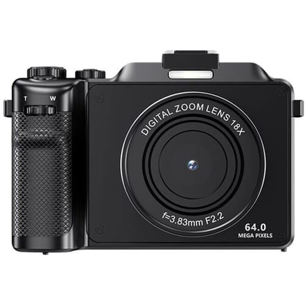 Komery X9 4K 64MP Autofoucs Vlogging Camera with 18X Digital Zoom, Compact Digital Camera with Flash Light & Anti-Shake, Photography Camera for