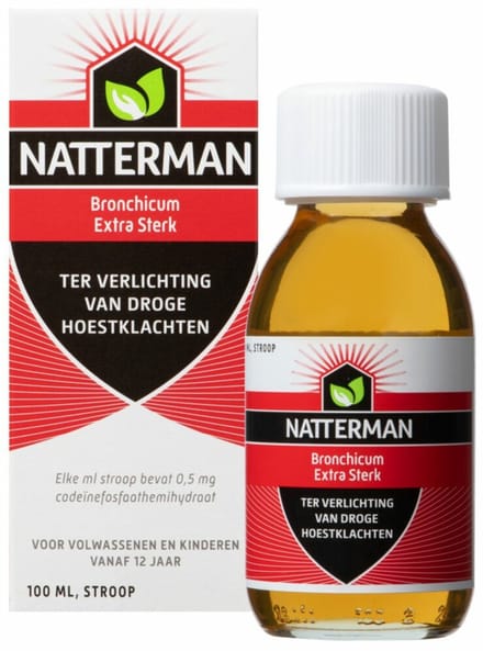 Natterman Hoestdrank Bronchicum Extra Sterk Met Codeïne - 2 x 100 ml