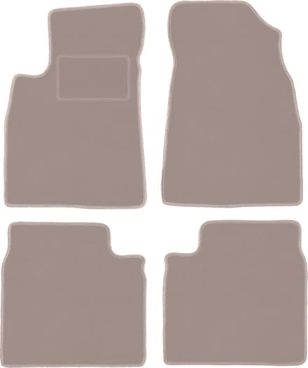 Beige velours matten voor: Kia Opirus sedan (2002-2011)