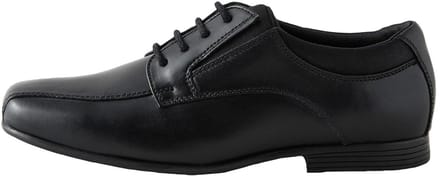 Next - Jongens - Leren vetersschoenen voor school - Zwart