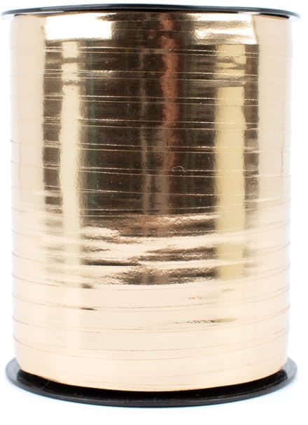 Krullint - cadeaulint - 5 mm x 500 meter - goud metallic
