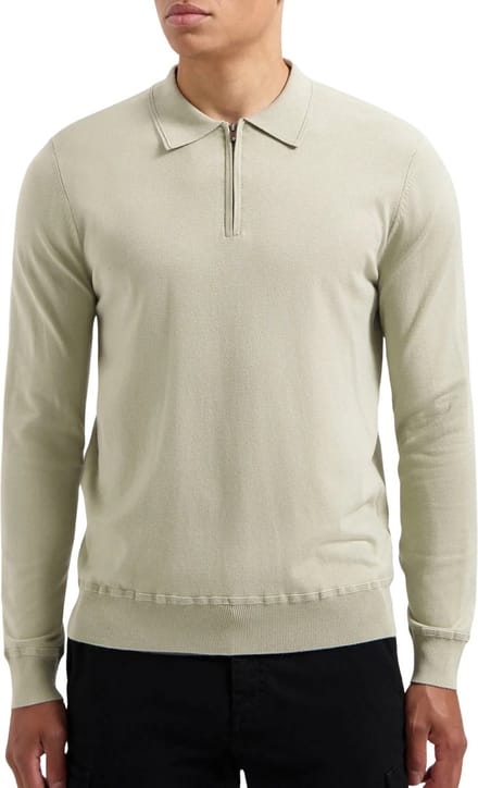 Pure Path Knitwear Halfzip Polo Heren - Maat S