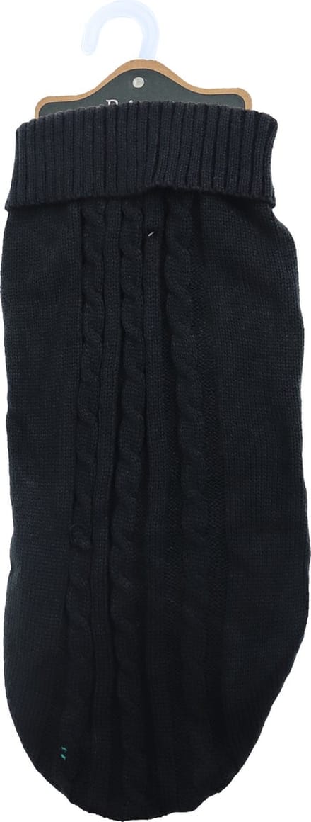 Boony - hondentrui - kabeltrui - Kleur: Zwart - Ruglengte: 45 cm