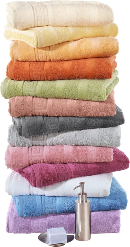 CAWÖ Noblesse Uni Badhanddoek - Zilver - 50x100