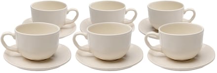 Koffiekoppen Organic creme (6/set) Kare Design