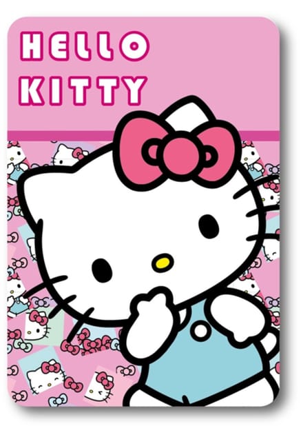 Hello Kitty Fleece deken 100 x 140 cm - Plaid - Roze - Kinderen