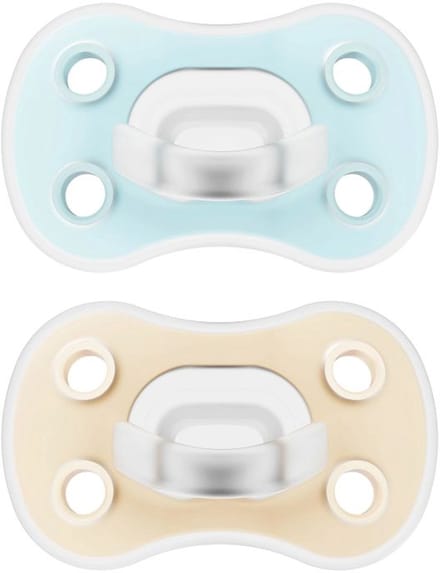 Dr. Brown's Symmetrische fopspeen fase 1 | blue & cream 2-pack
