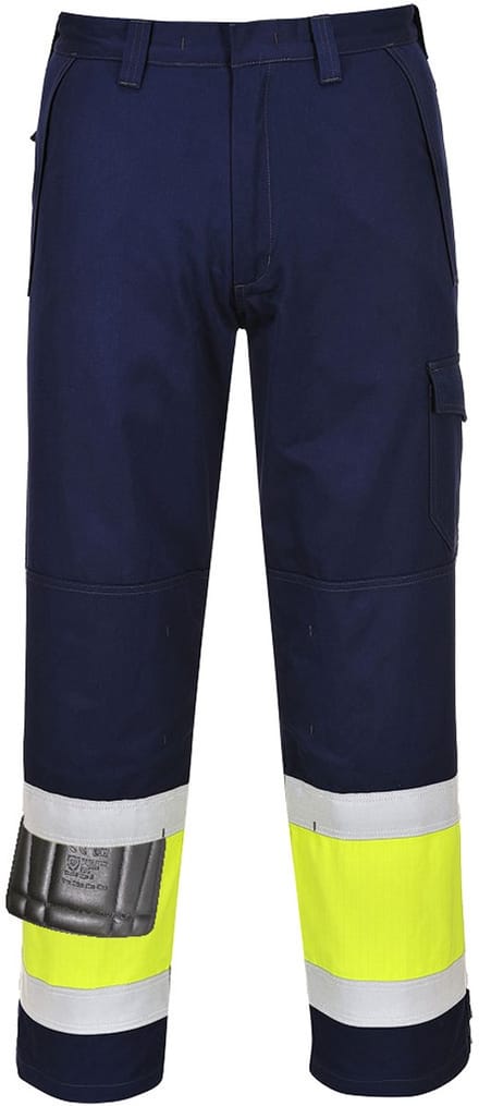Portwest Hi-Vis Modaflame Broek MV26 - Geel/Marine - L