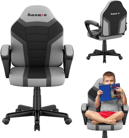 Huzaro Ranger 1.0 Gaming Stoel voor Kinderen - Bureaustoel Kind - Grijs