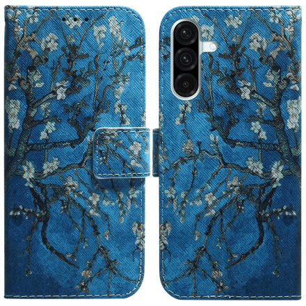 Comfycase Samsung Galaxy A56 Bloesem Bookcase Hoesje Meerkleurig