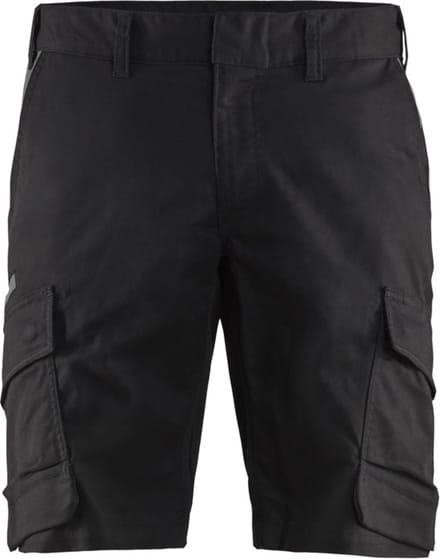 Blaklader Industrie short met stretch 1446-1832 - Zwart/Donkergrijs - C44