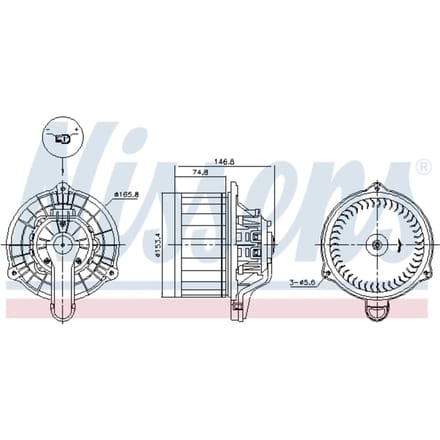 Interieurventilator NISSENS 87564