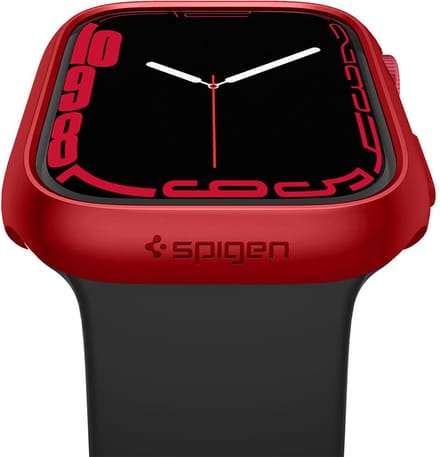 Spigen Thin Fit Apple Watch 7/8 45MM Hoesje Hard Plastic Bumper Rood