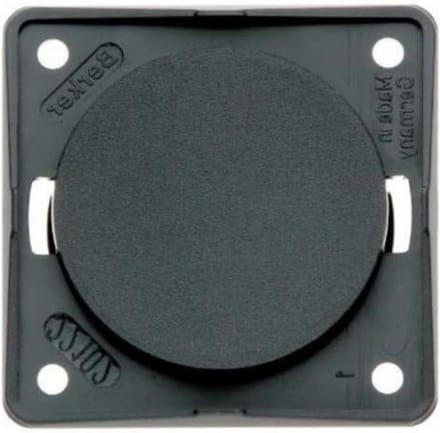 Afdekplaat - Blindsluiting - Wandmontage - Schroef terminal - 3600 watt - Antraciet