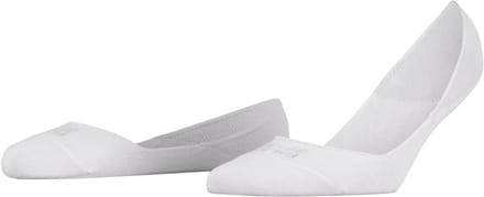 FALKE Step Medium Cut Box met siliconen op de hiel katoen footies dames wit - maat 41-42