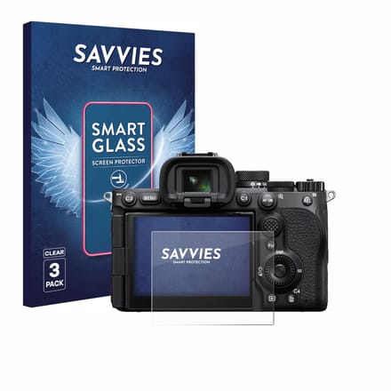3 Stuks Savvies Screenprotector - geschikt voor Sony Alpha 7 V (ILCE-7M5) - beschermfolie glas transparant