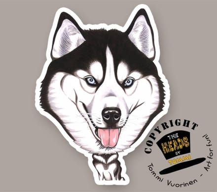 Magneet Hond Siberische Husky